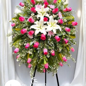 Tripode Floral Fucsia