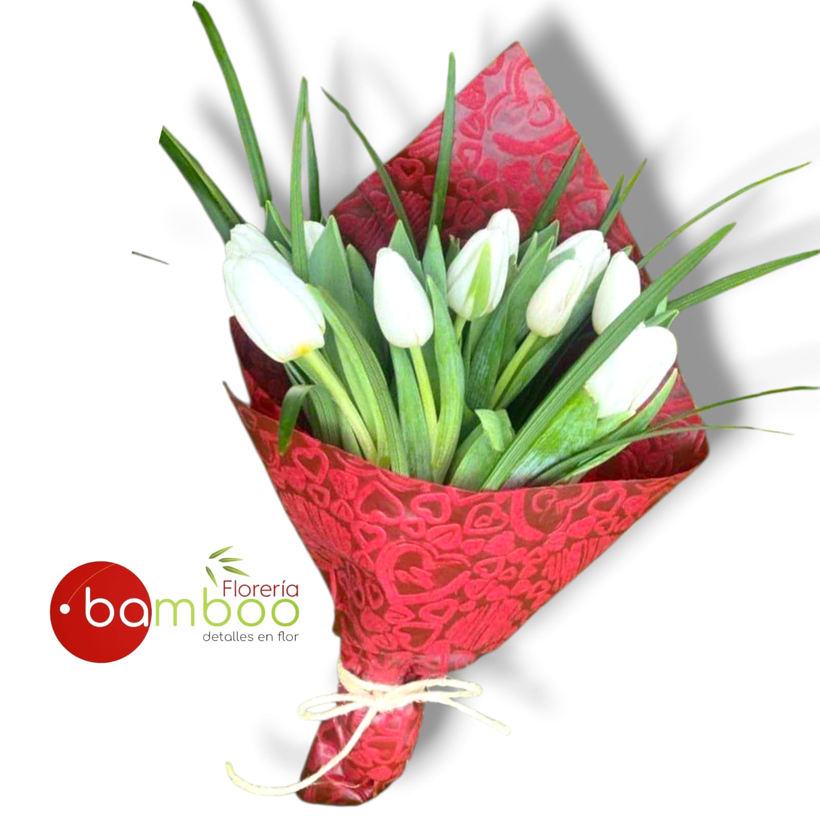 Ramo tulipanes blancos