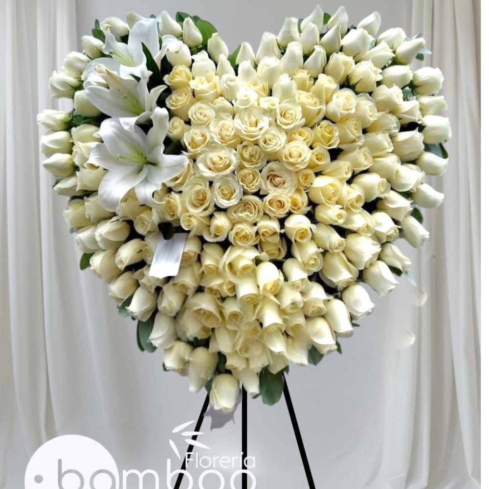 Corazón especial de rosas