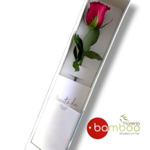 CAJA CON ROSA